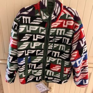 Supreme Geo Reversible WINDSTOPPER Fleece Jacket 'Multicolor' Gore-Tex